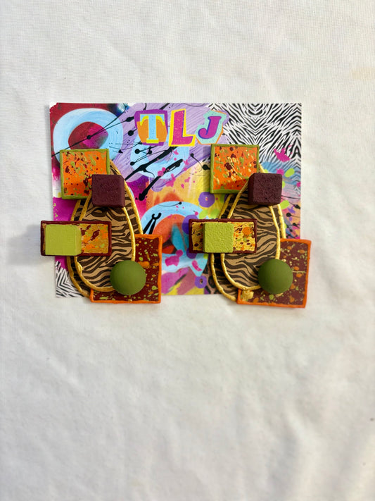 Harvest Season Art Deco Earrings