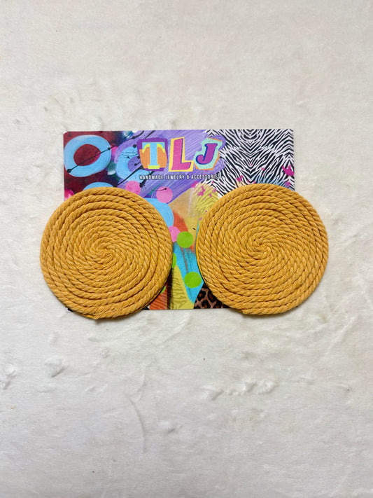 Cinnamon Stud Earrings - Mystic Mustard