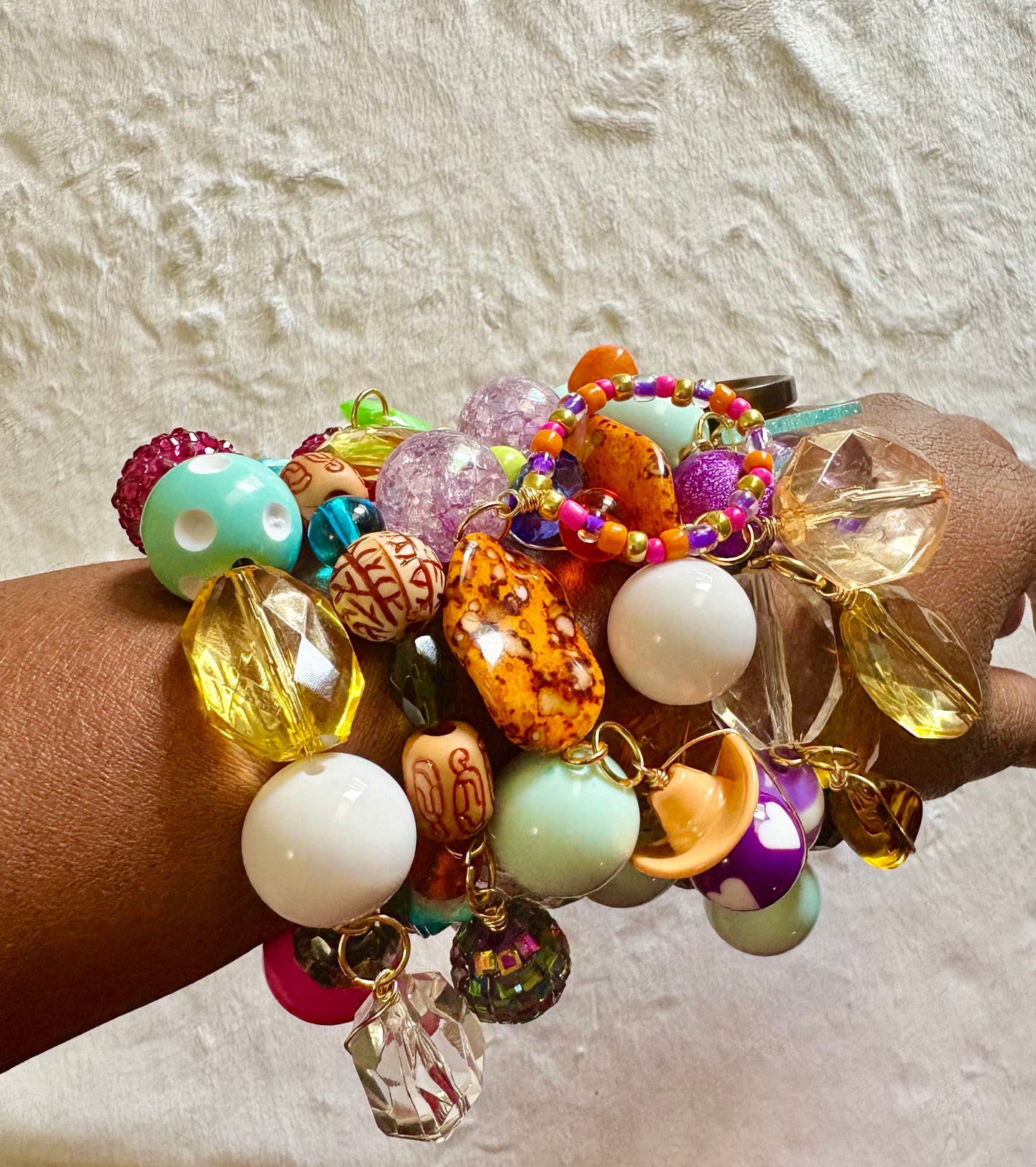 Makayla Bracelet Stack of 6| Size 7.75 Inch Stretch Bracelets
