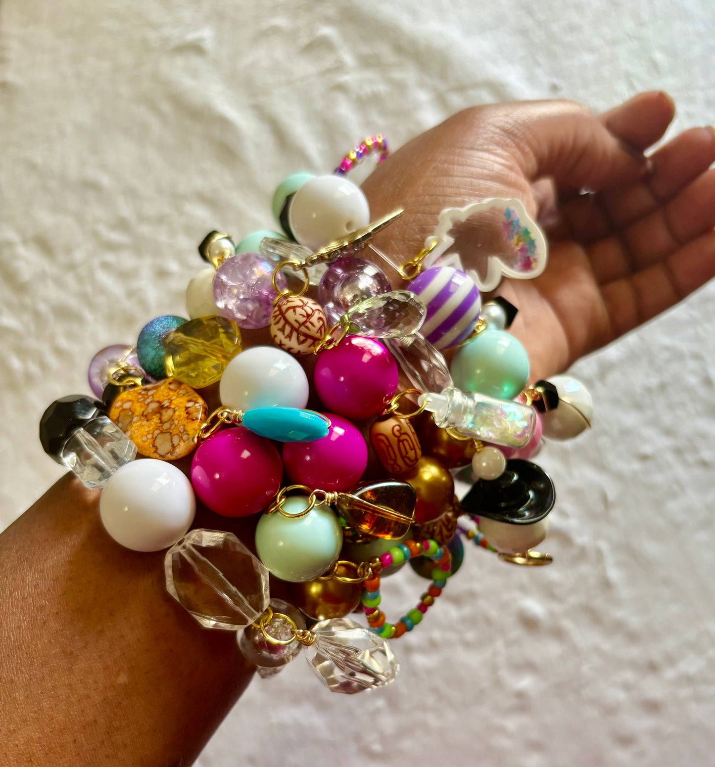 Jada Bracelet Stack of 6| Size 7.75 Inch Stretch Bracelets