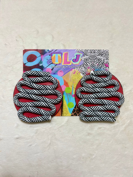 Flo Stud Earrings - Rouge Red *Prototype Markdown