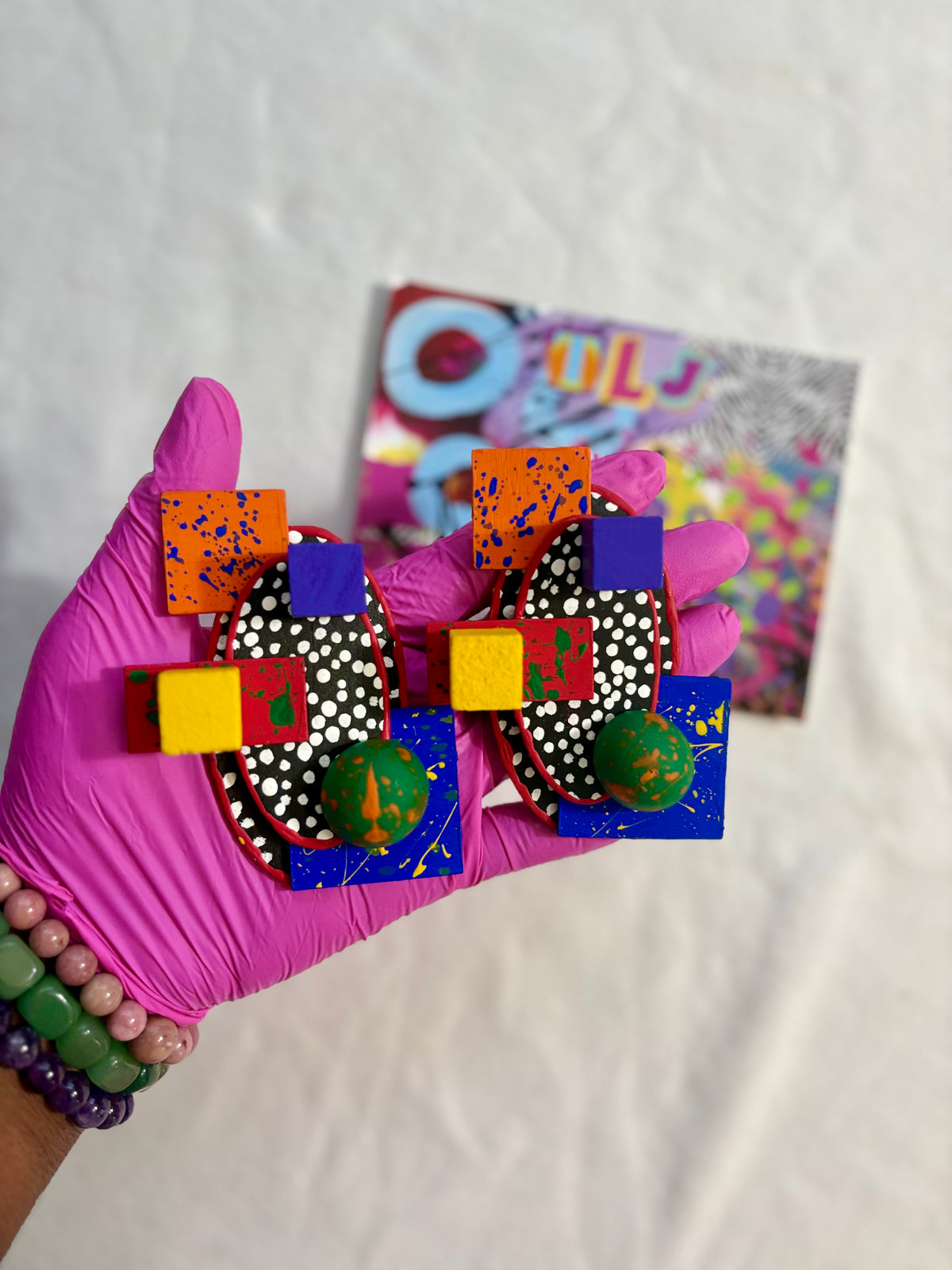 Primary Art Deco Earrings