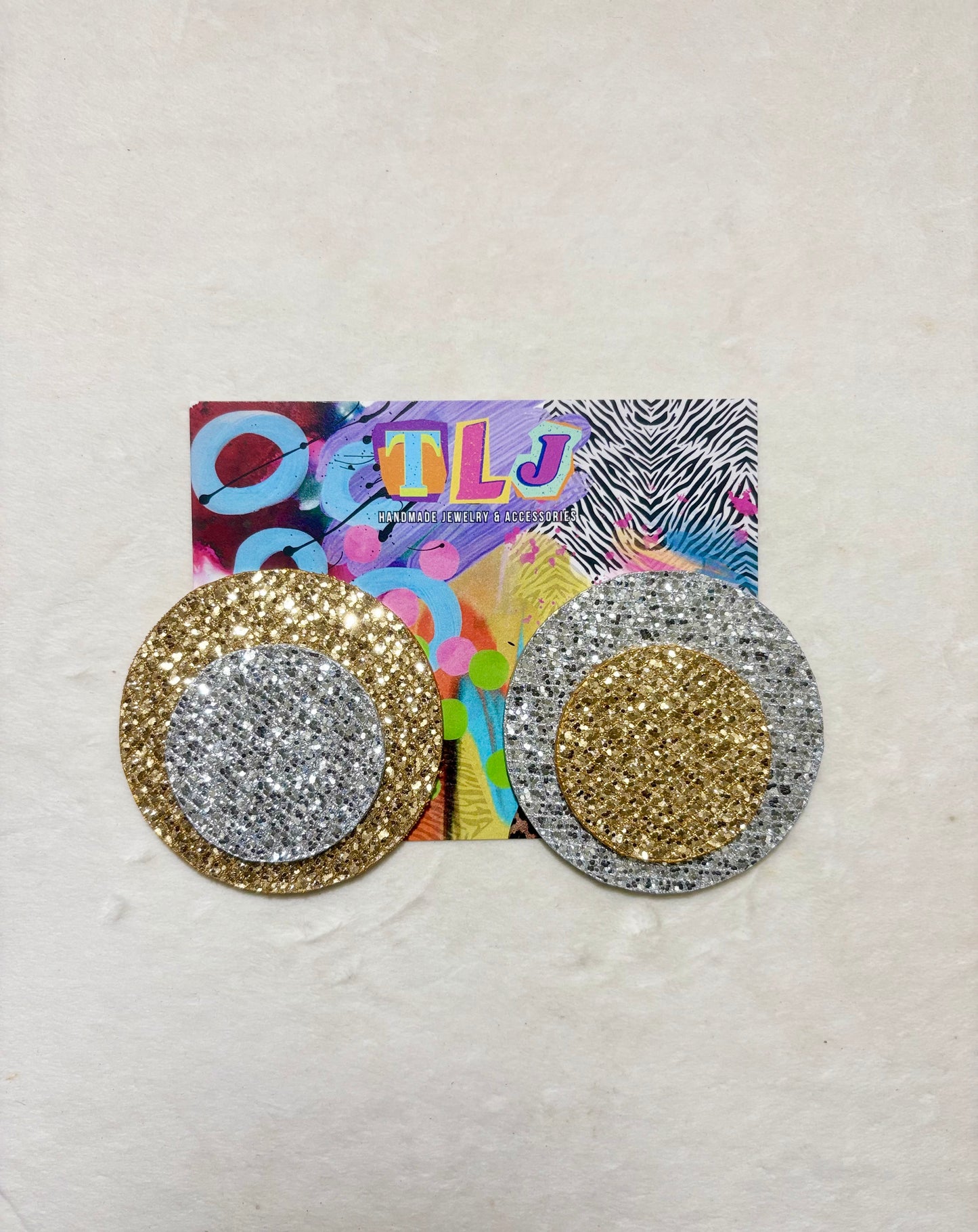 Cynthia Gold/Silver Stud Earrings
