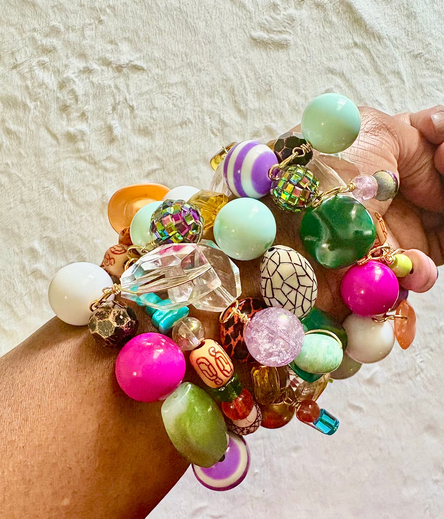 Makayla Bracelet Stack of 6| Size 7.75 Inch Stretch Bracelets