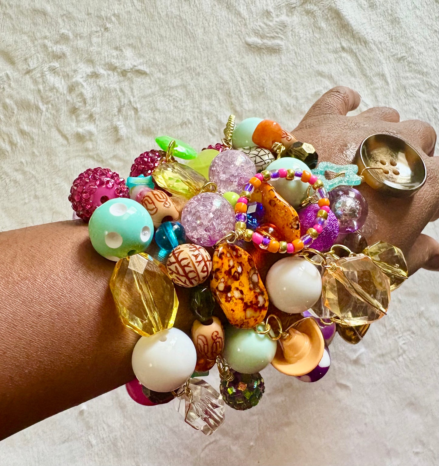 Makayla Bracelet Stack of 6| Size 7.75 Inch Stretch Bracelets