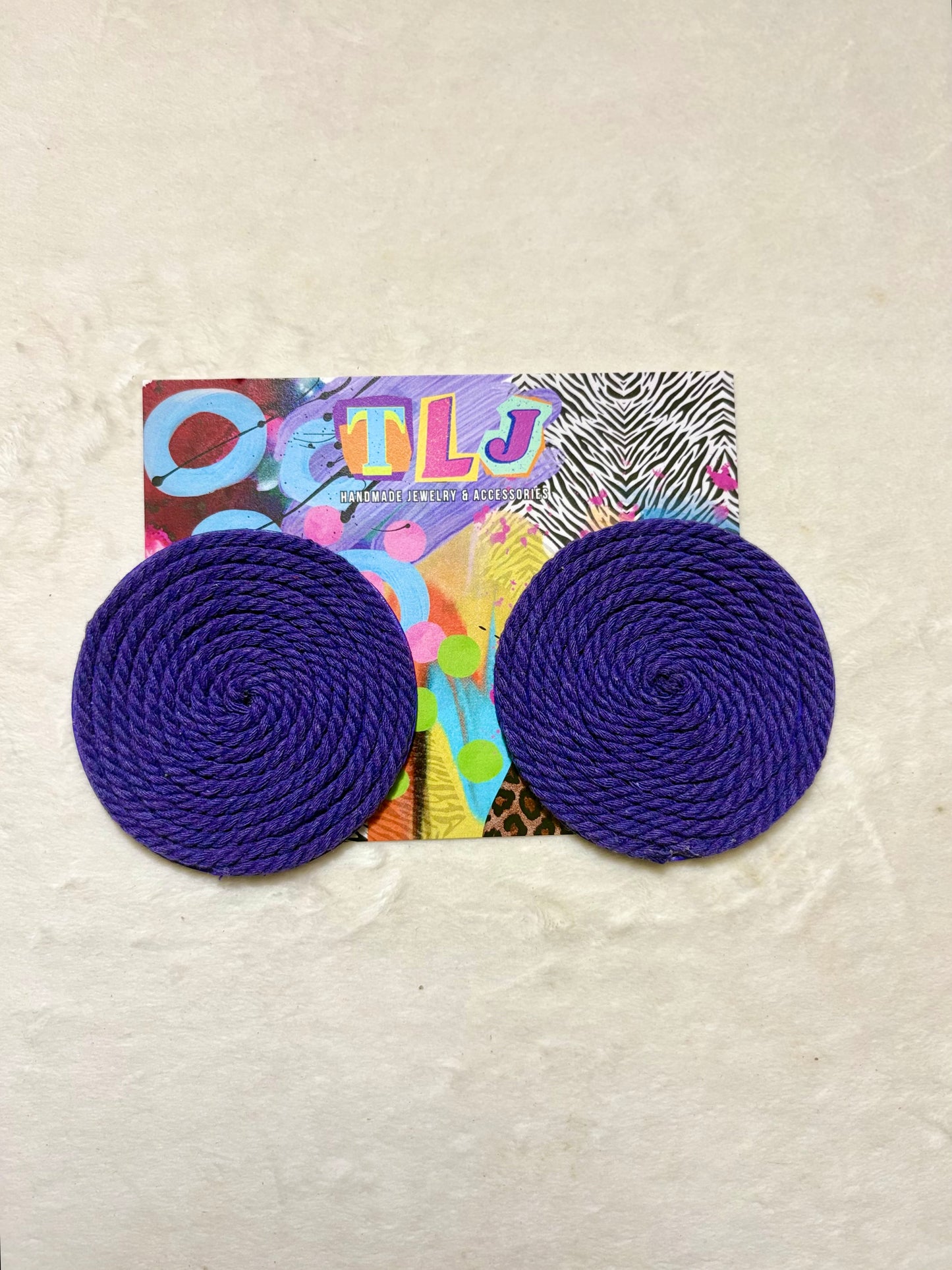 Cinnamon Stud Earrings - Poetic Purple