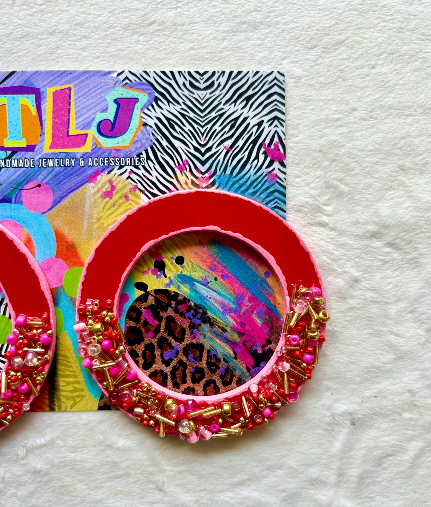 Rock Candy Hoop Stud Earrings