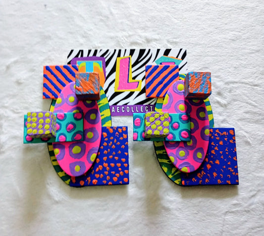 Artsy Art Deco Earrings (MTO)