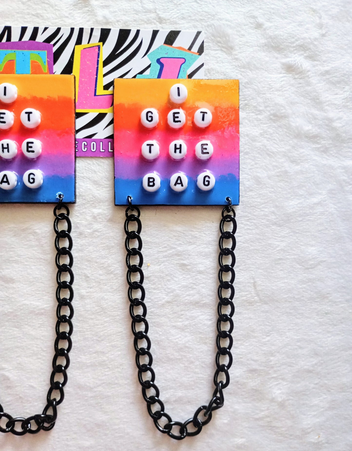 "I Get The Bag" Stud Earrings