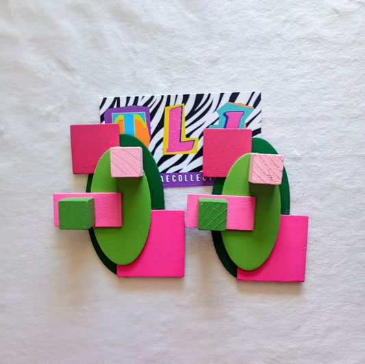 AKA Inspired Art Deco Earrings (MTO)