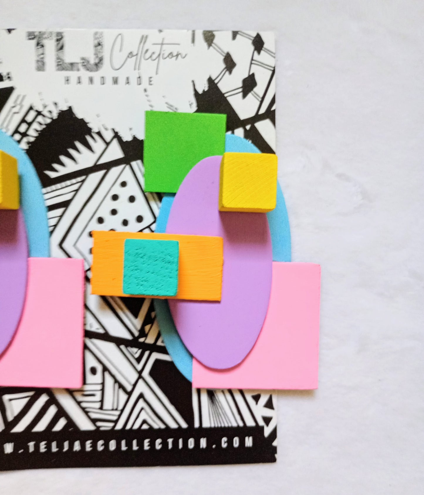 Pastels Art Deco Earrings