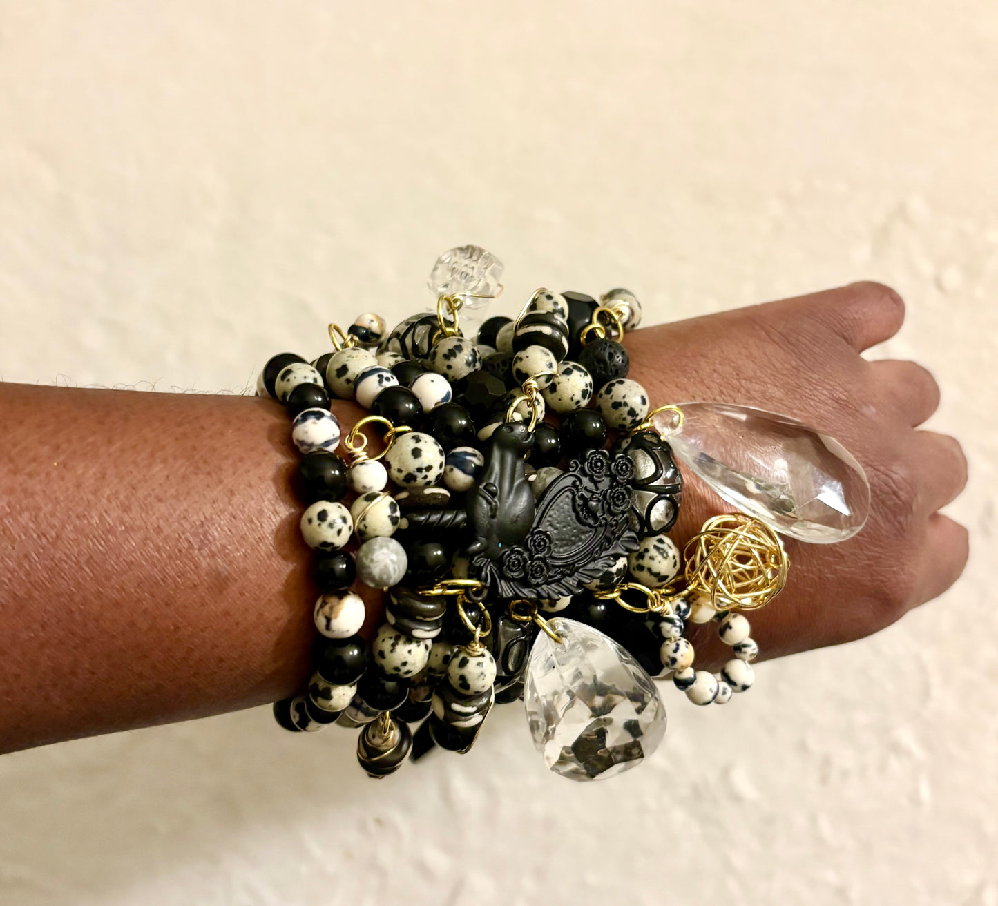 Norie Bracelet Stack of 7 |Size 7.75 Inch Stretch Bracelets