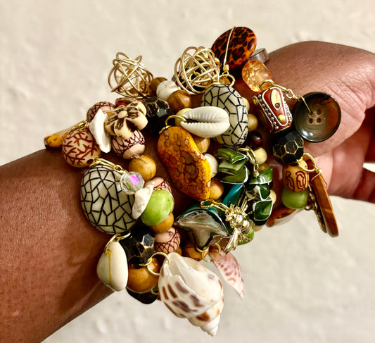 Serena Bracelet Stack of 7 |Size 7.75 Inch Stretch Bracelets