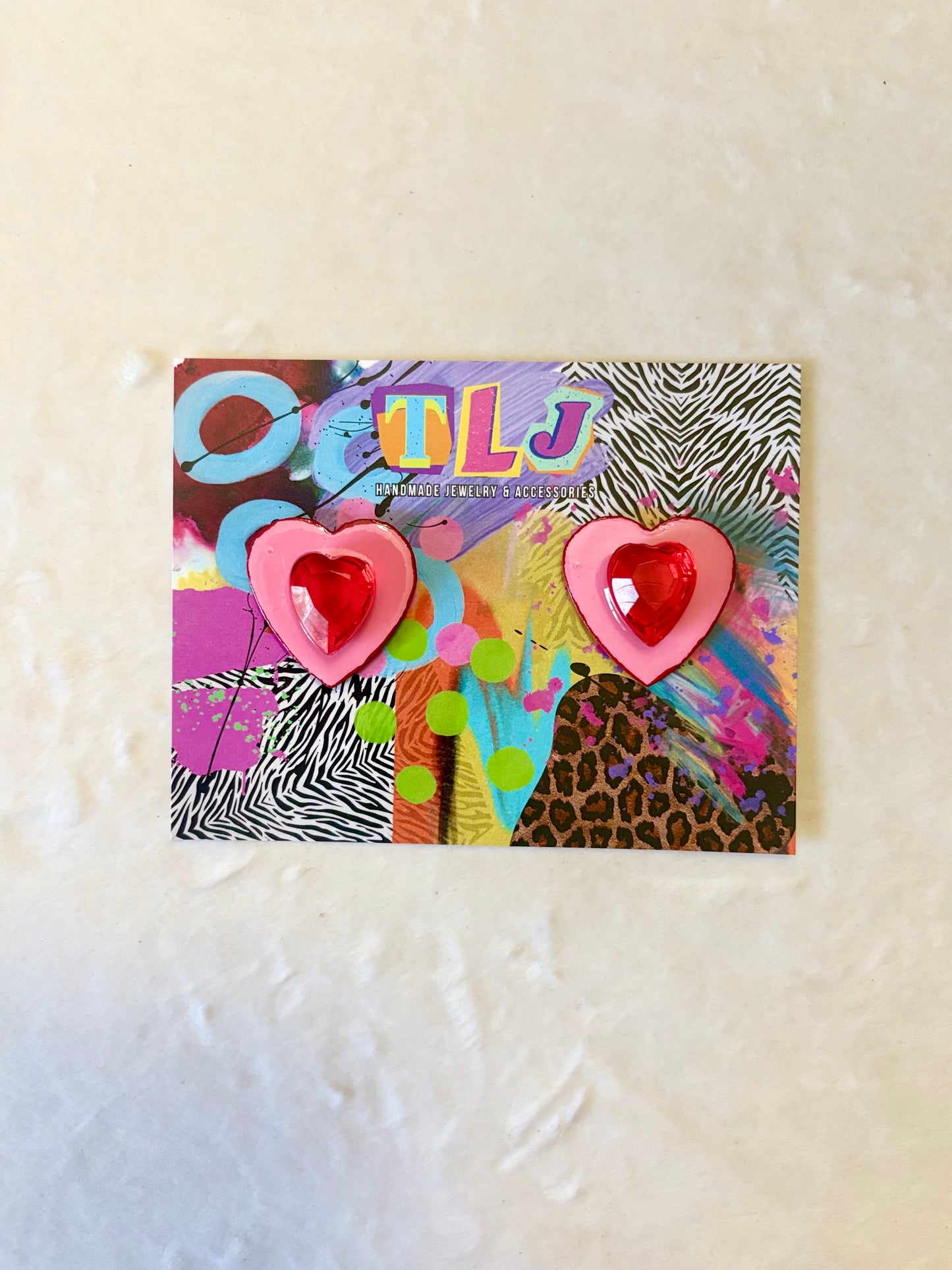 Candy Hearts Mini Stud Earring- Sweet Love