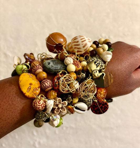 Serena Bracelet Stack of 7 |Size 7.75 Inch Stretch Bracelets