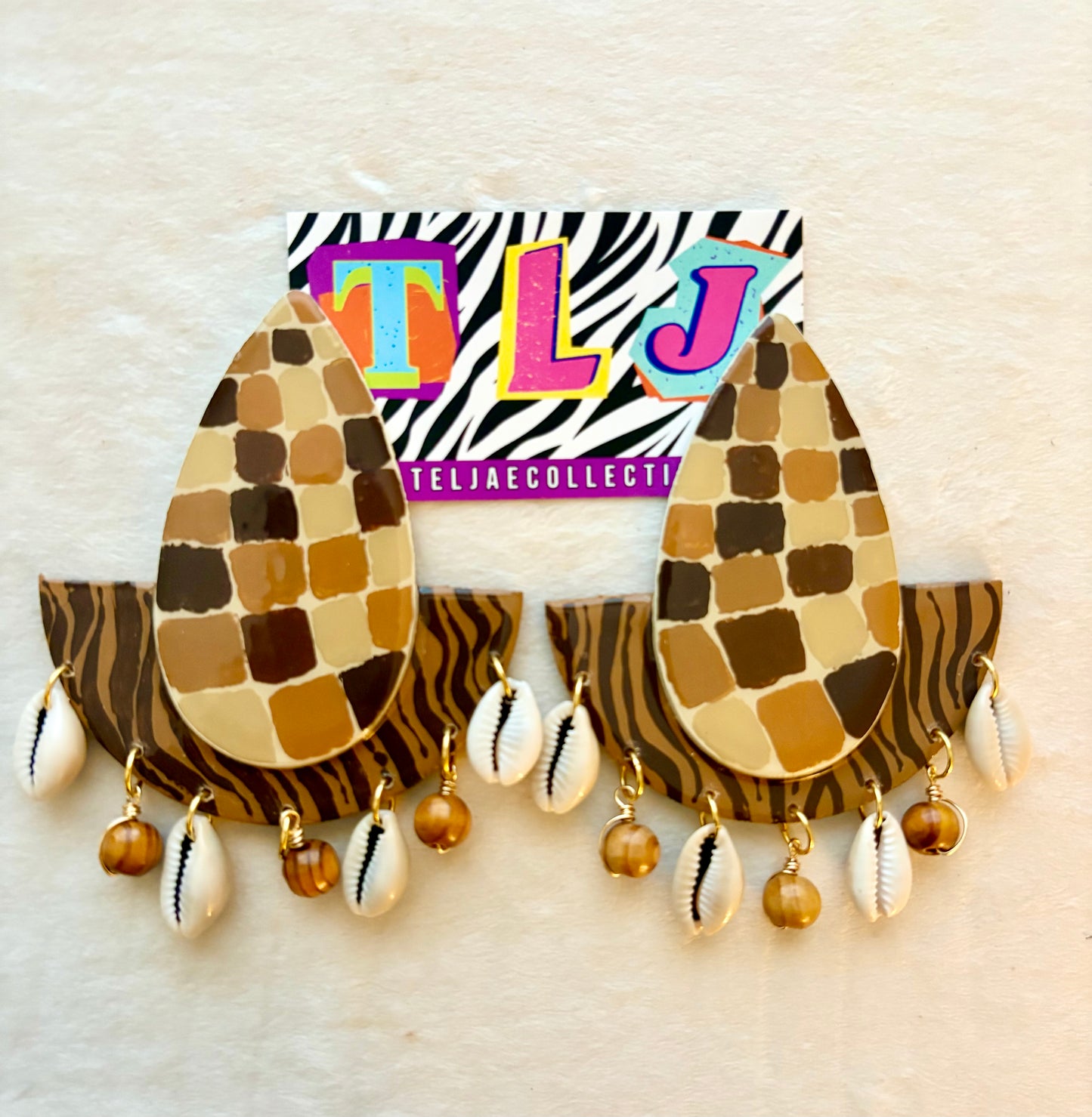 Shani Dangle Earrings- 4.25 inches