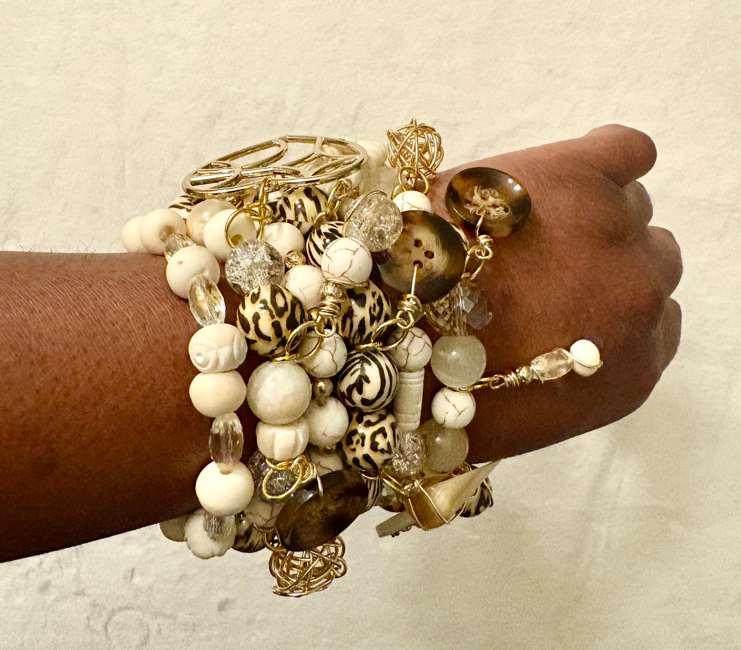Jasmine Bracelet Stack of 6 |Size 7.75 Inch Stretch Bracelets
