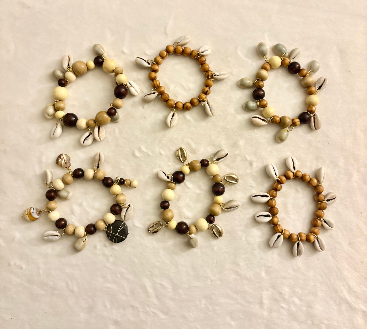 Shelly Ann Bracelet Stack of 6| Size 7.75 Inch Stretch Bracelets