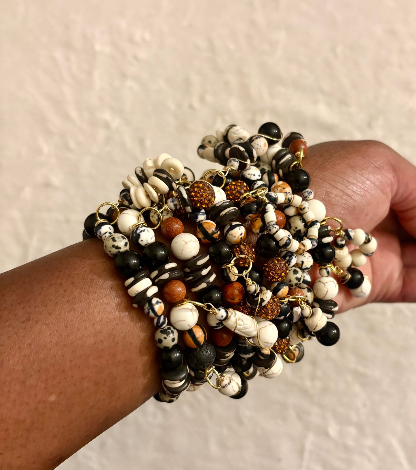 Nori Bracelet Stack of 9 |Size 7.75 Inch Stretch Bracelets