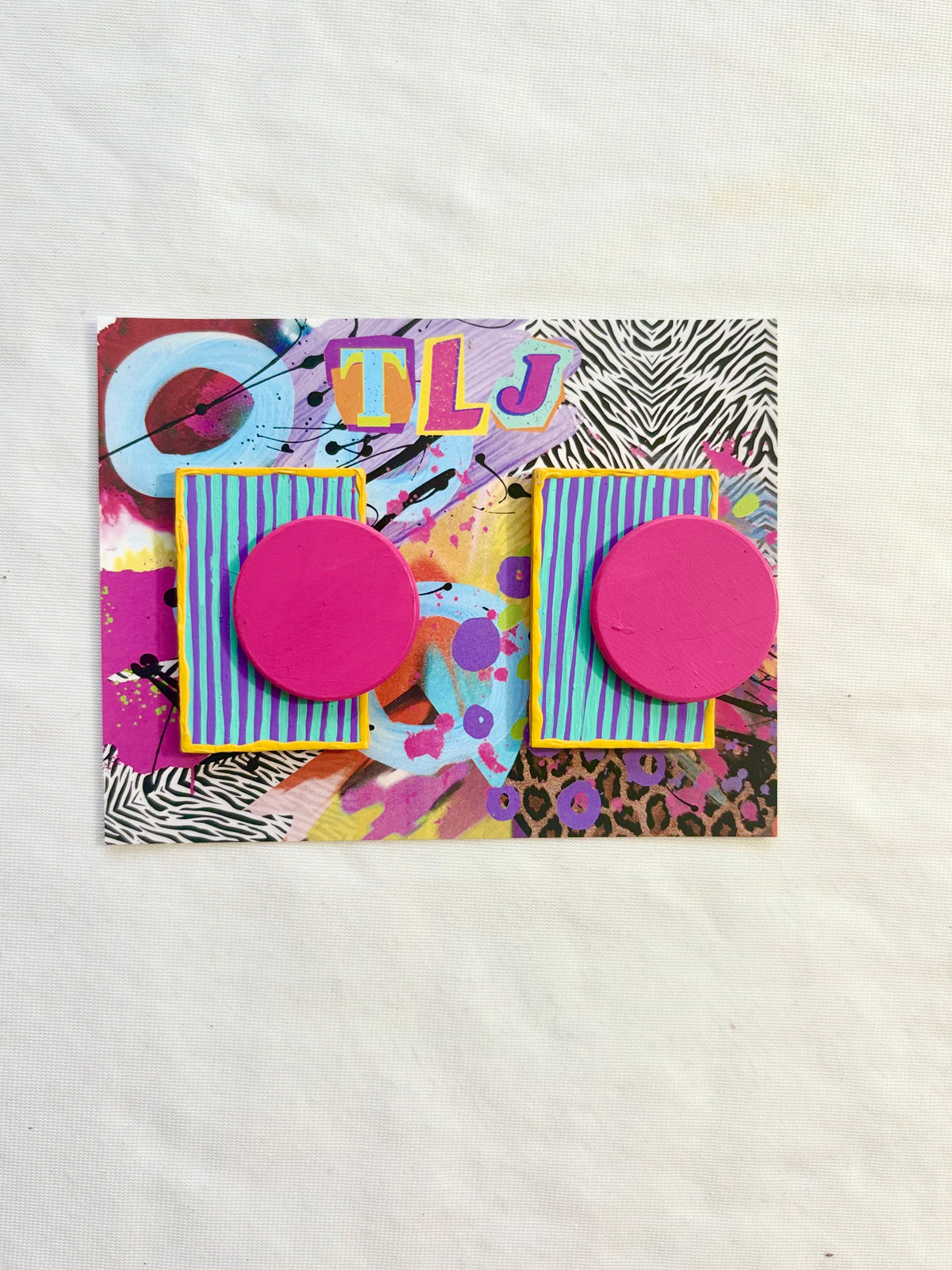 Ashlyn Stud Earring - Pink & Patina