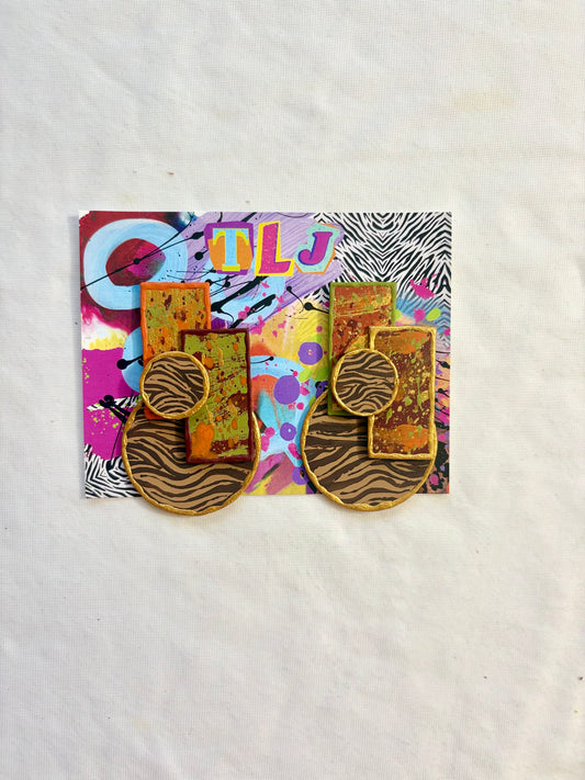 Harvest Art Deco Stud Earrings