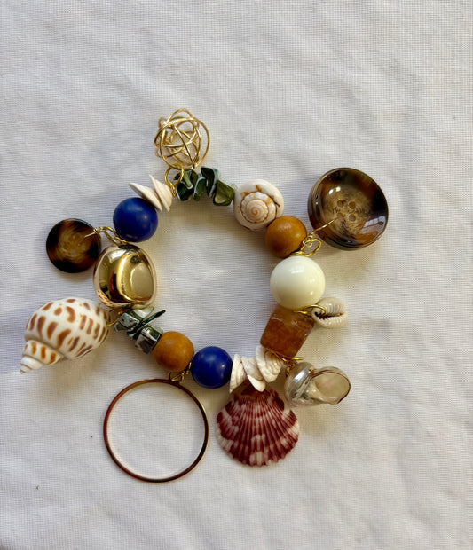 Baecation Statement Bracelet | Size 7.75 Inch Stretch Bracelet