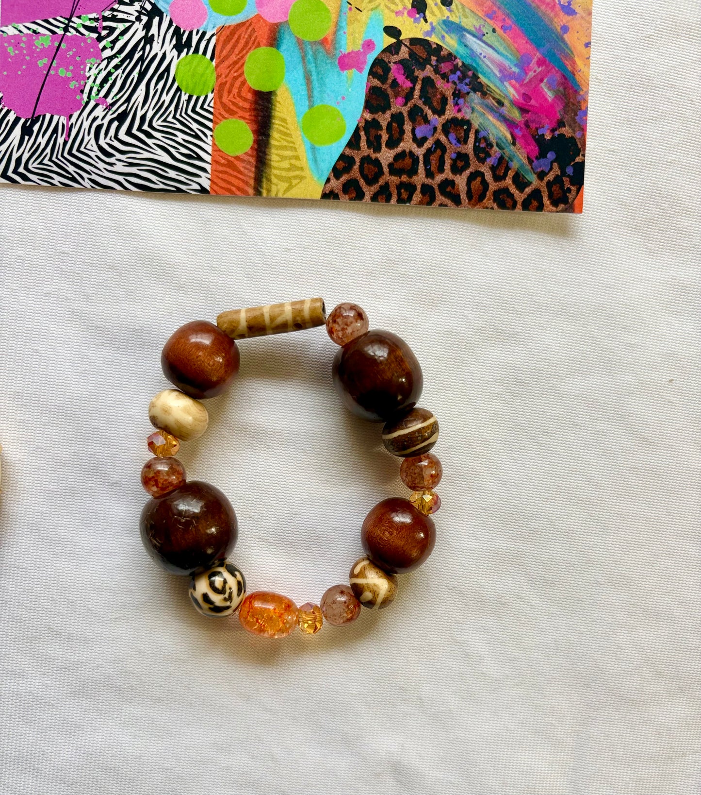 Shelia Bracelet Stack of 5 Set & Earrings | Size 7.75 Inch Stretch Bracelets