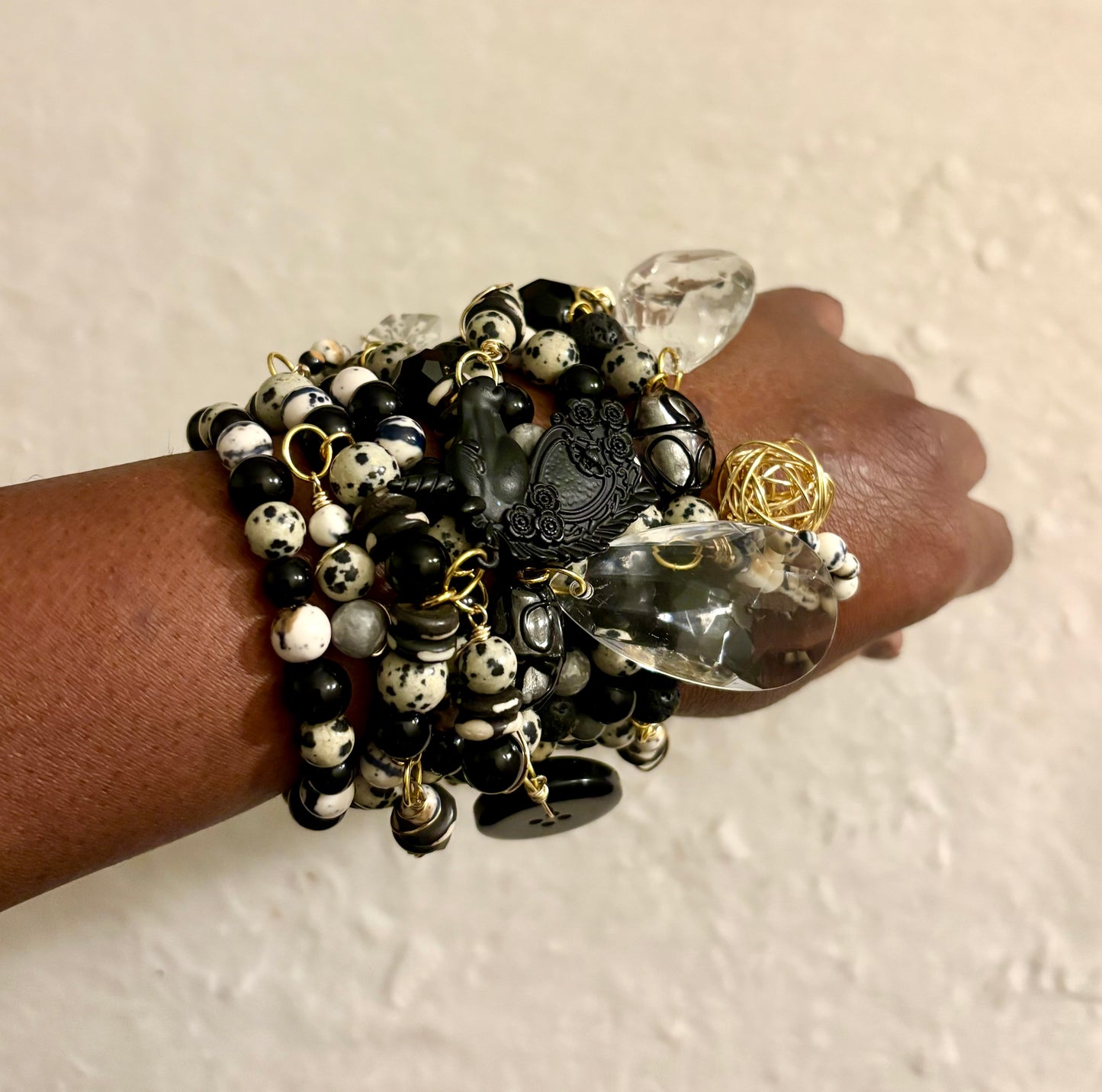 Norie Bracelet Stack of 7 |Size 7.75 Inch Stretch Bracelets