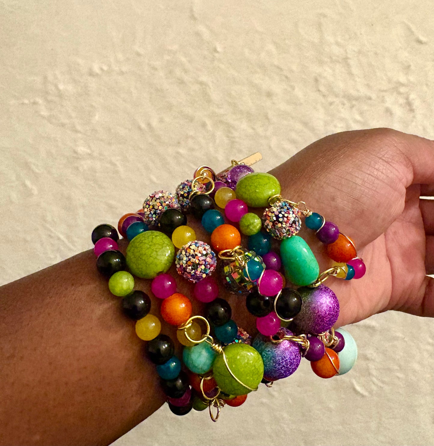 Jamila Bracelet Stack of 6 |Size 7.75 Inch Stretch Bracelets