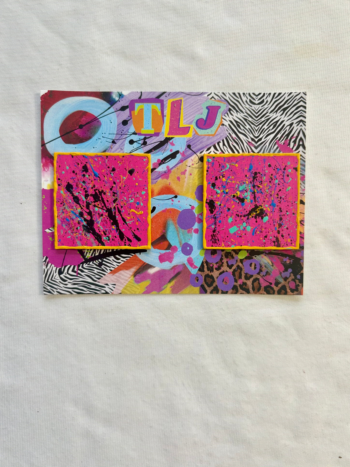 80s Baby Splatter Stud Earrings