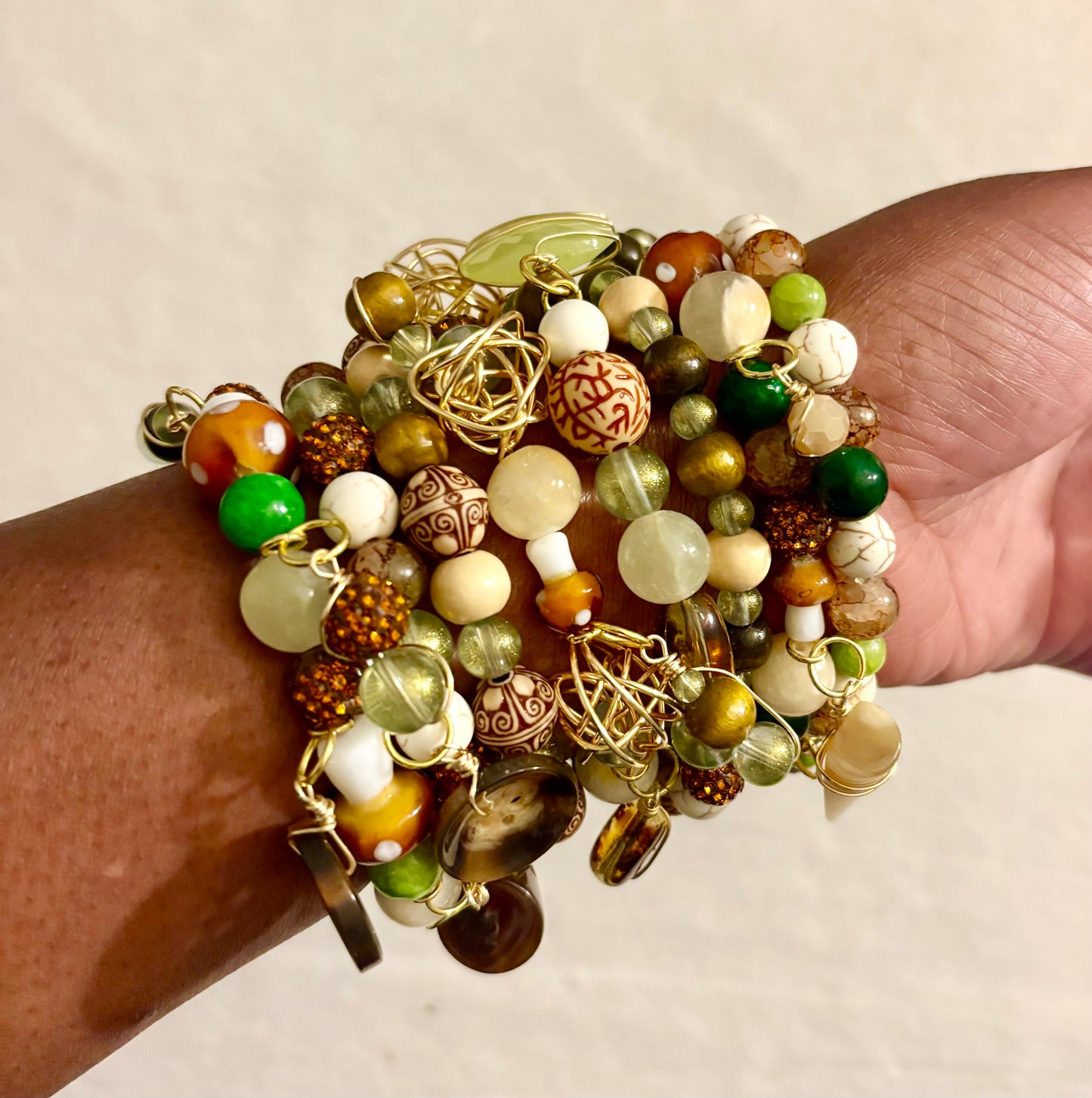 Malani Bracelet Stack of 8 |Size 7.75 Inch Stretch Bracelets