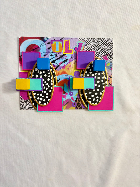 80s Art Deco Earrings