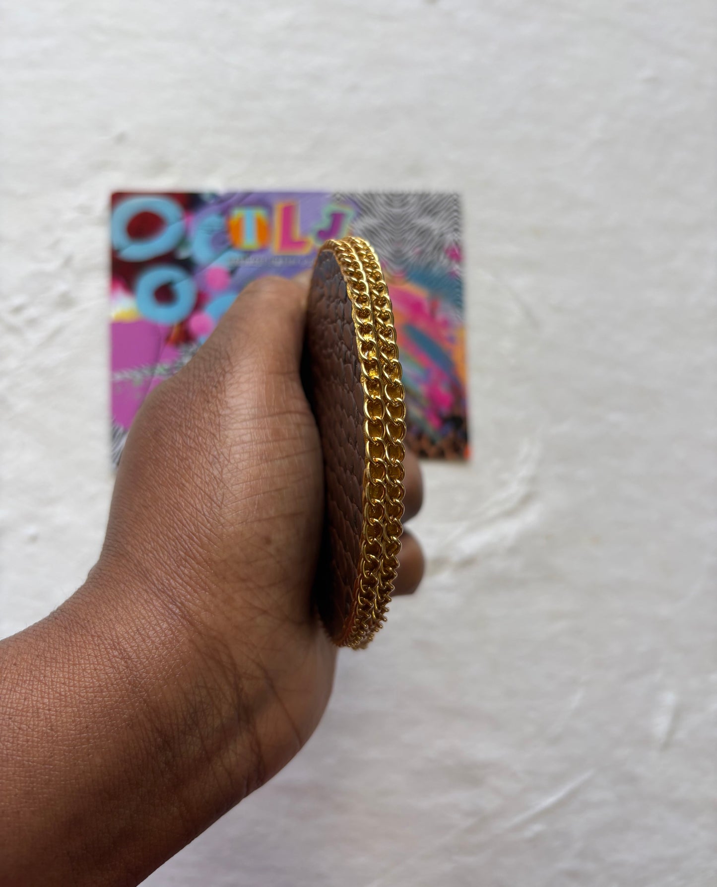 CoCoa Crocodile Statement Stud Earrings 3.5 Inches