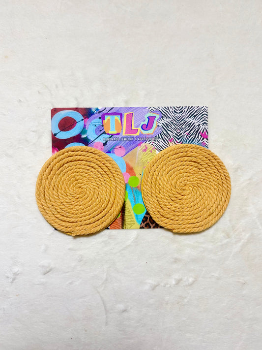 Cinnamon Stud Earrings - Mystic Mustard