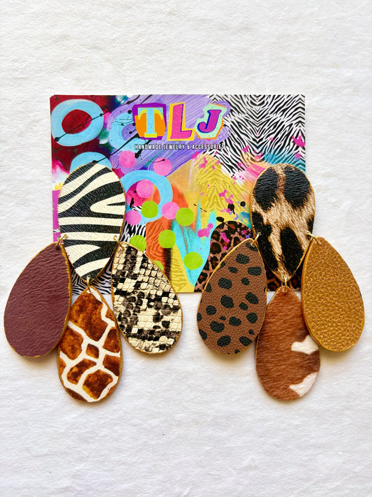 Ashley Dangle Earrings 1of 1- Mixed Print