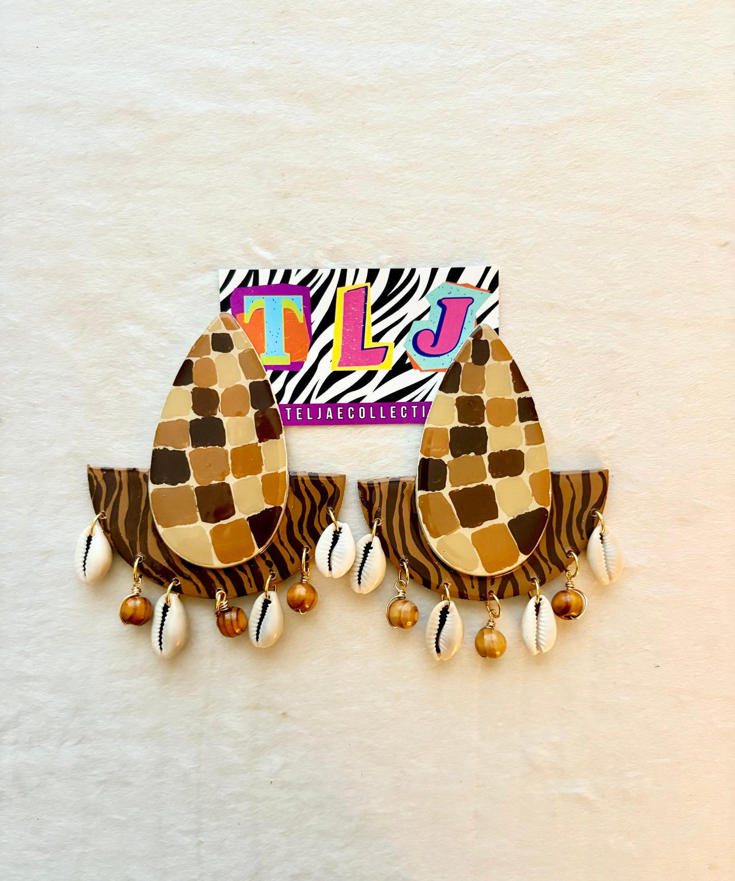 Shani Dangle Earrings- 4.25 inches