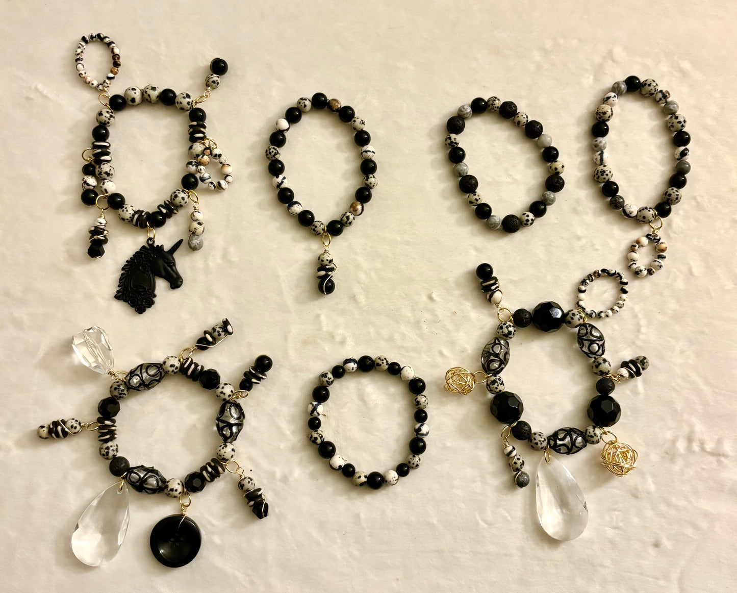 Norie Bracelet Stack of 7 |Size 7.75 Inch Stretch Bracelets