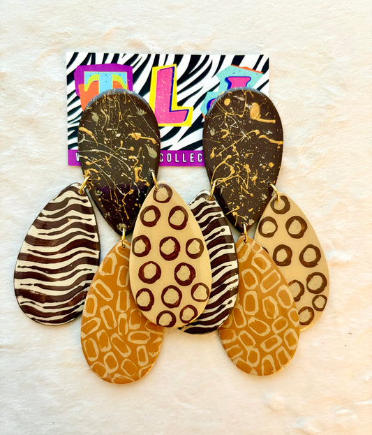 Nala Deluxe Dangle Earrings- 5 inches