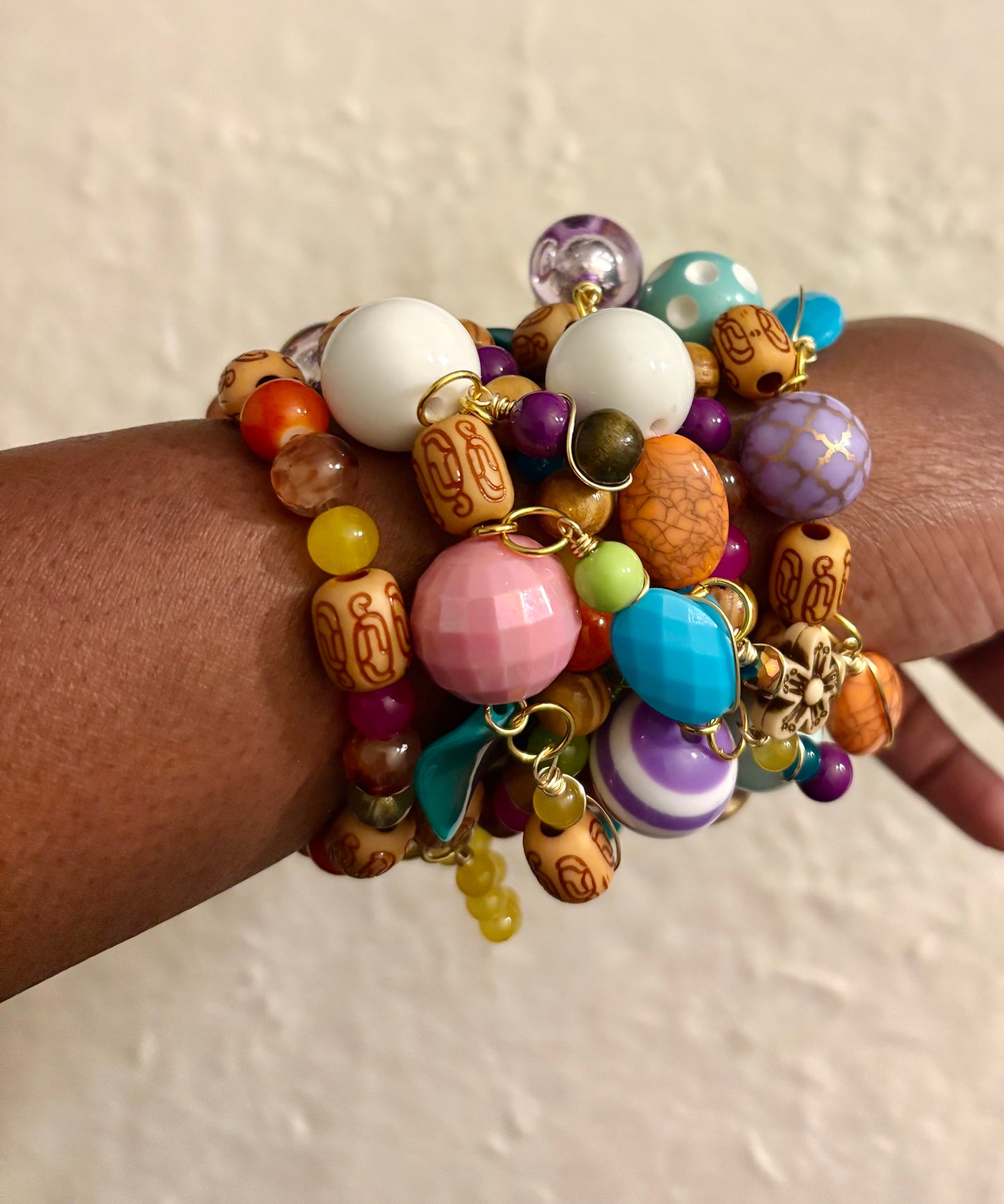 Candice Bracelet Stack of 6 |Size 7.75 Inch Stretch Bracelets