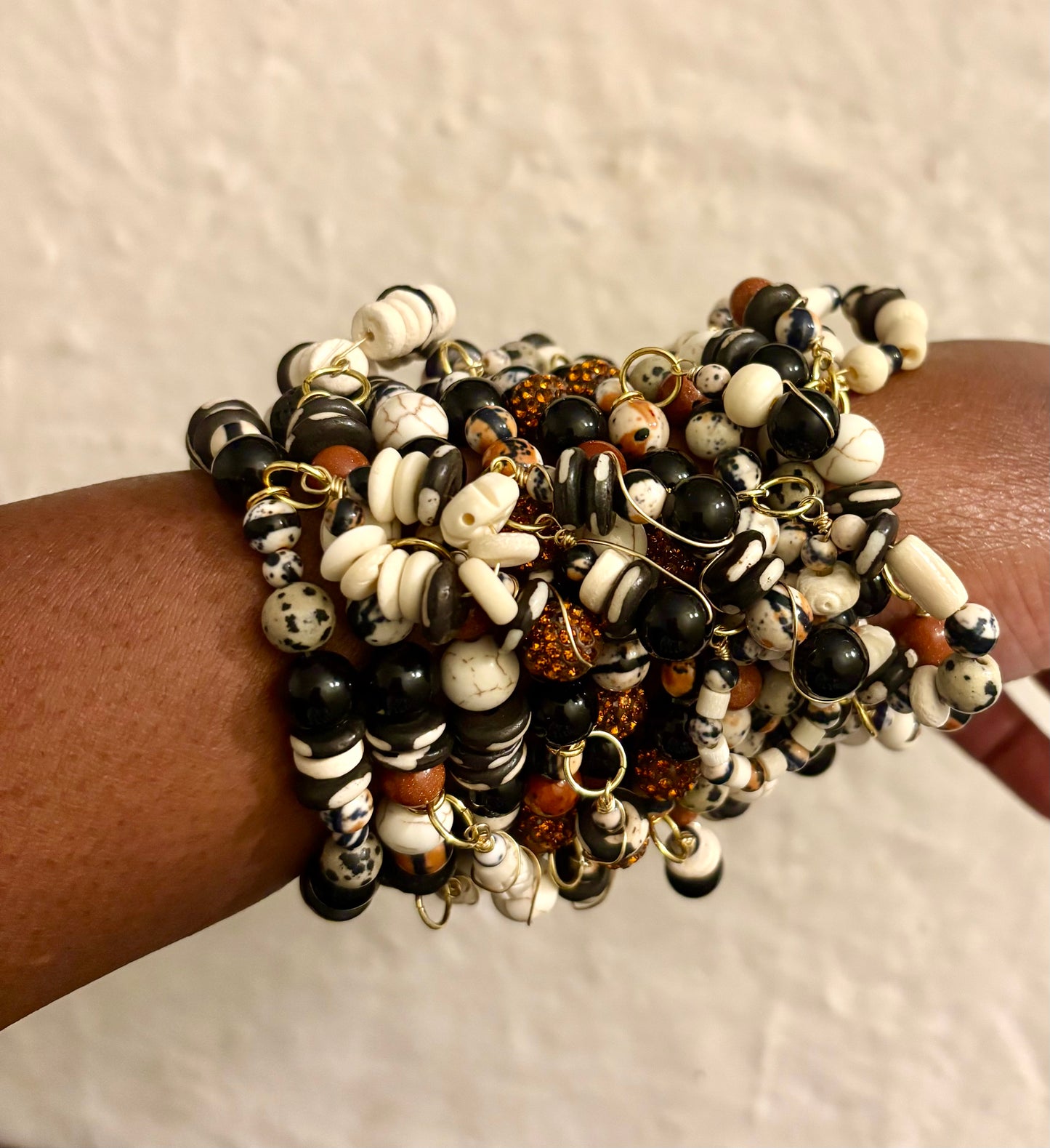 Nori Bracelet Stack of 9 |Size 7.75 Inch Stretch Bracelets