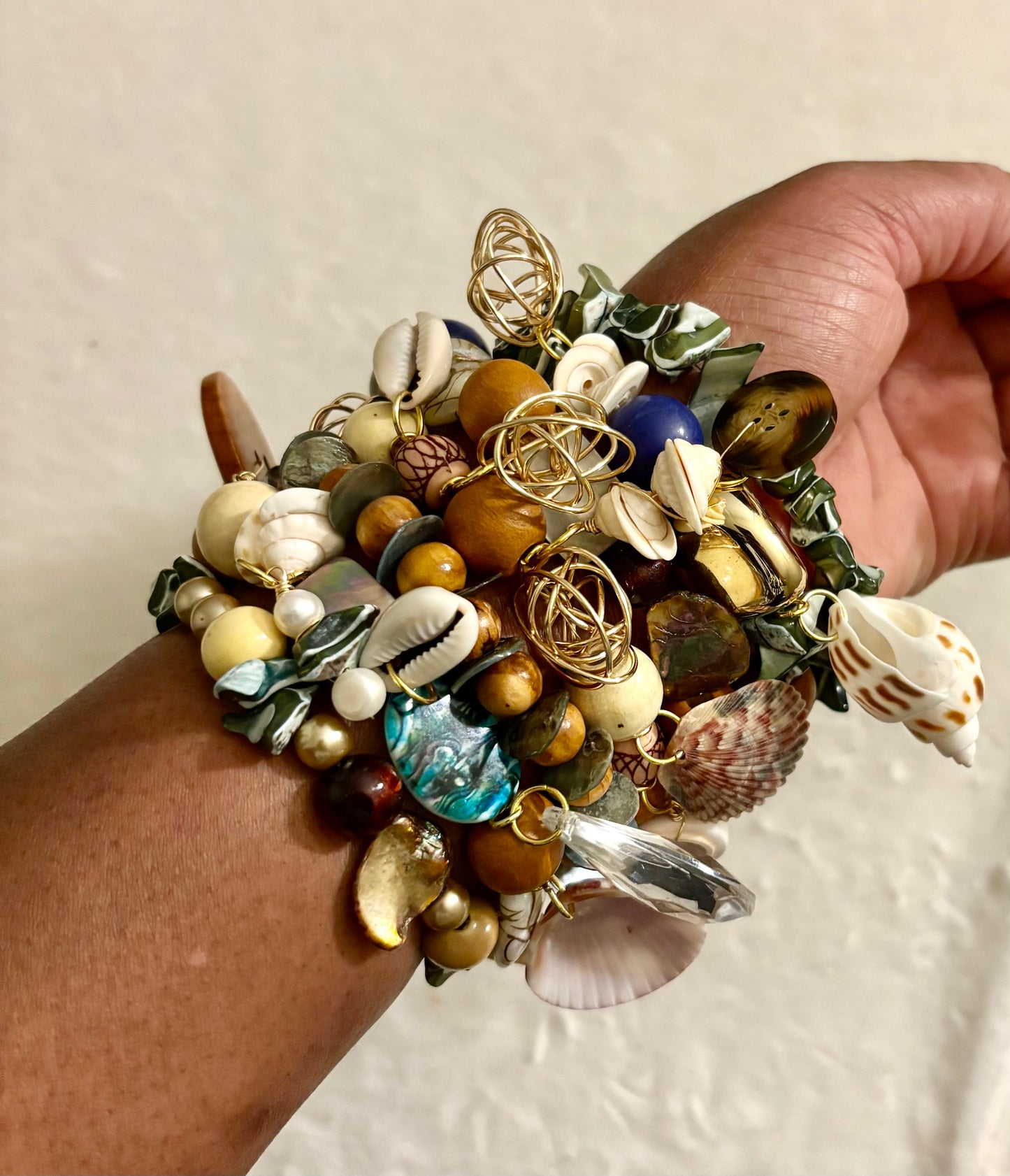 Oceanside Bracelet Stack of 7 |Size 7.75 Inch Stretch Bracelets