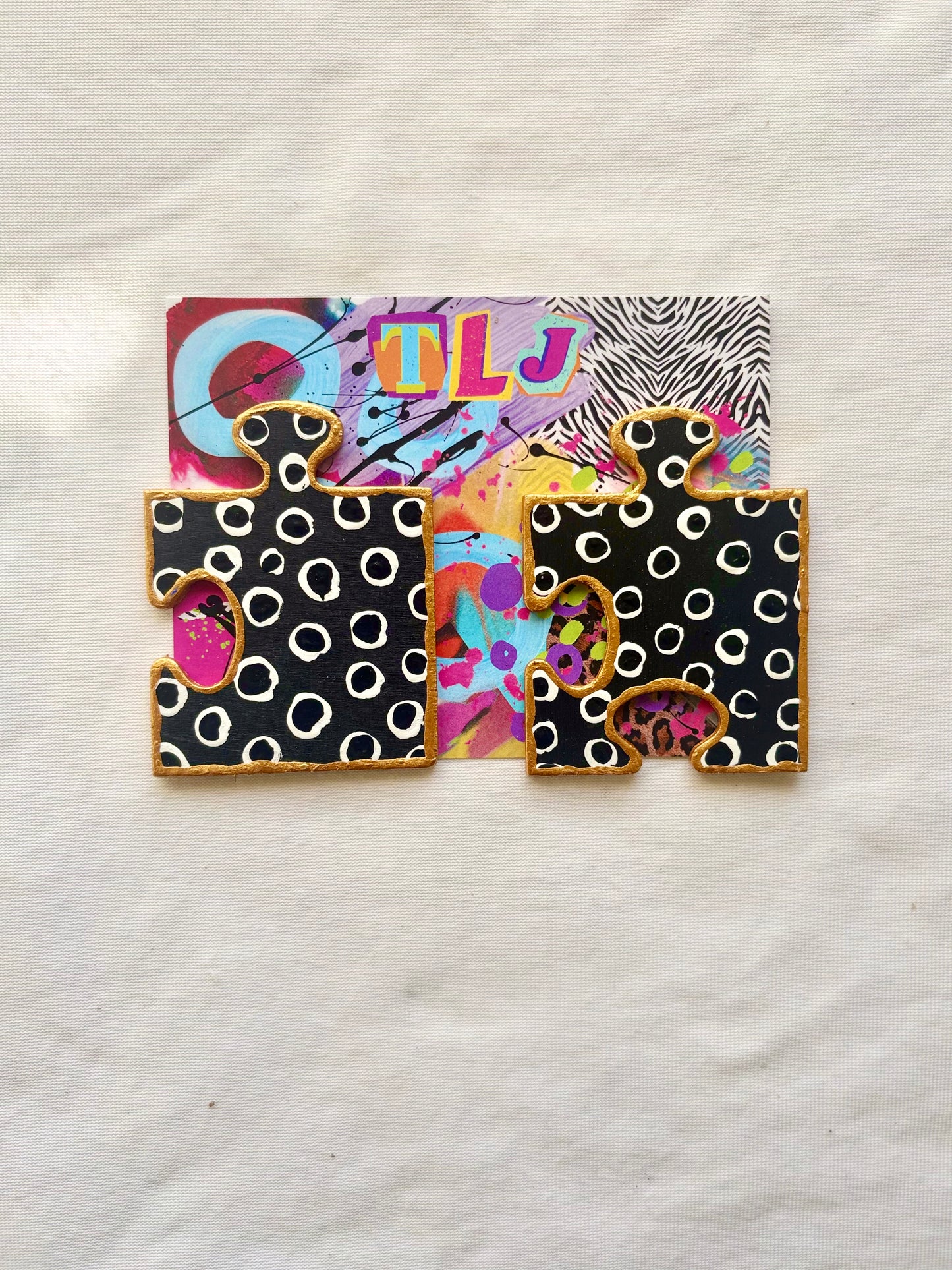 Dee Dee Dots Puzzle Stud Earrings