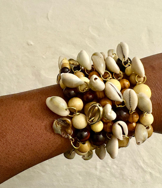 Shelly Ann Bracelet Stack of 6| Size 7.75 Inch Stretch Bracelets