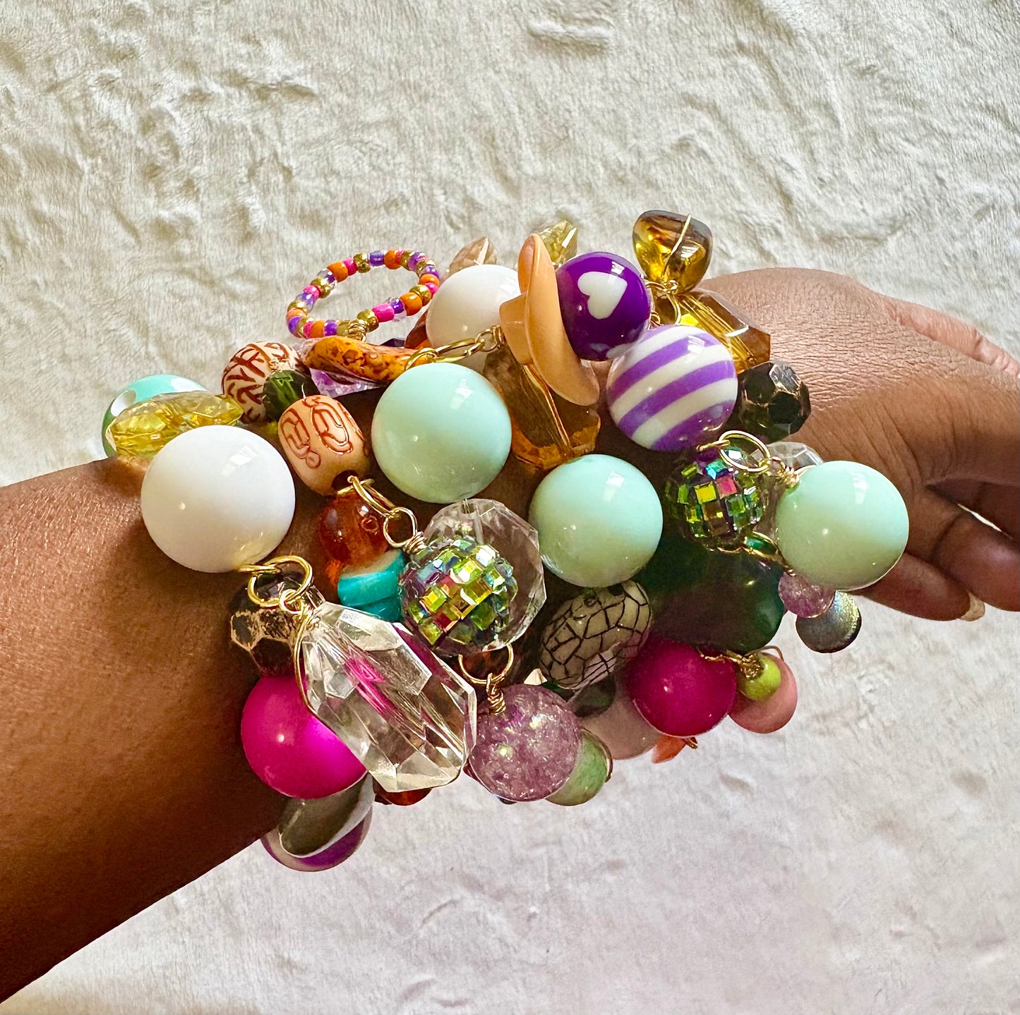 Makayla Bracelet Stack of 6| Size 7.75 Inch Stretch Bracelets