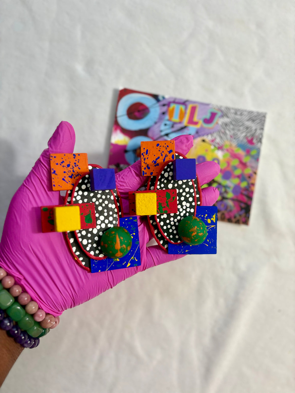 Primary Art Deco Earrings