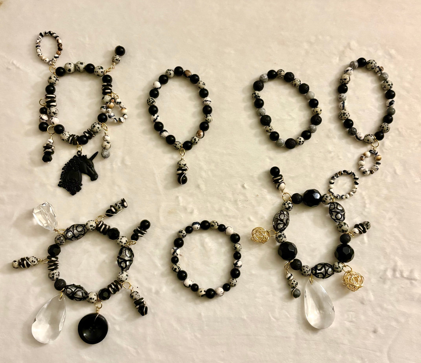 Norie Bracelet Stack of 7 |Size 7.75 Inch Stretch Bracelets