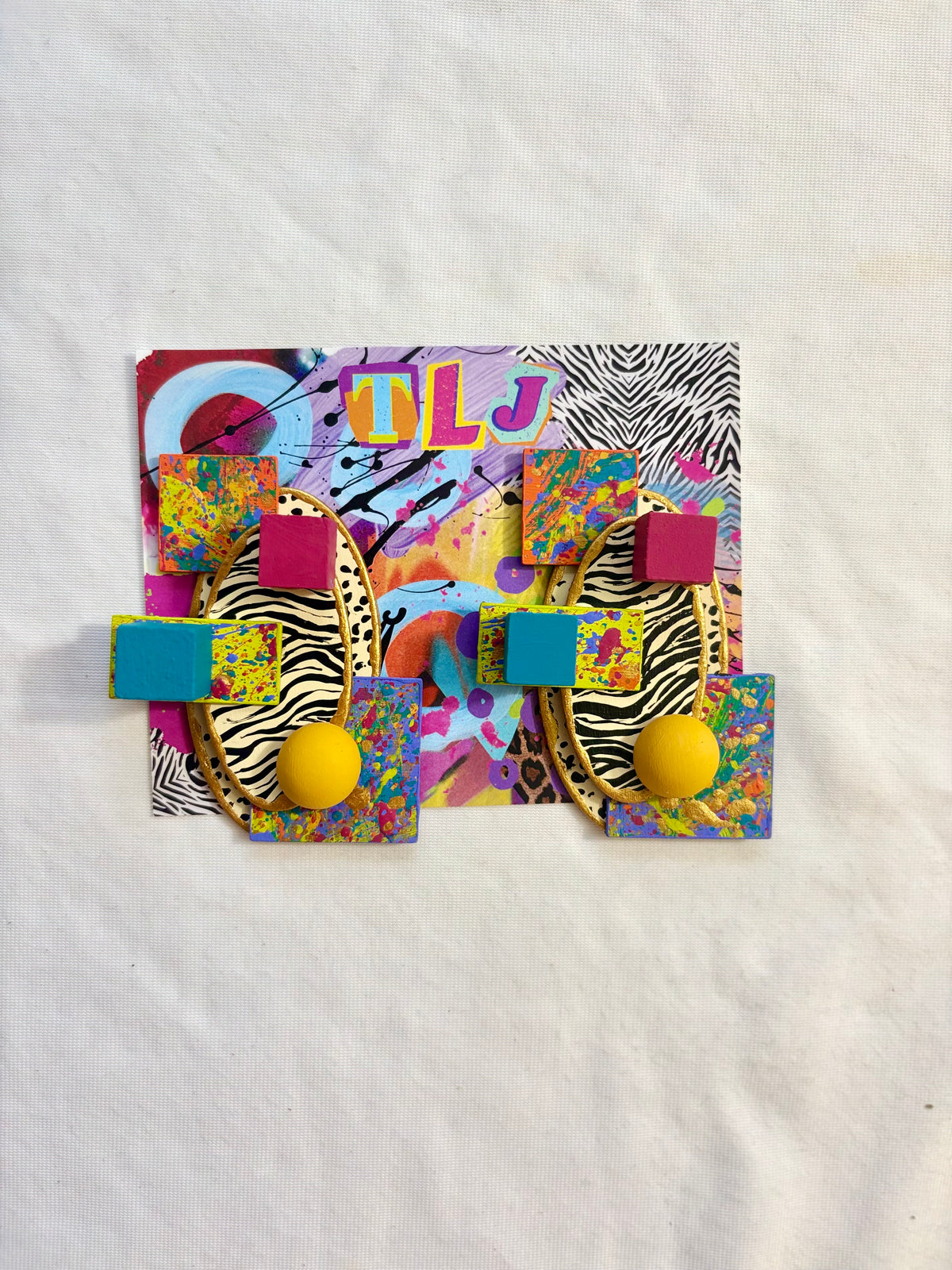 Vibrant Fall Art Deco Earrings