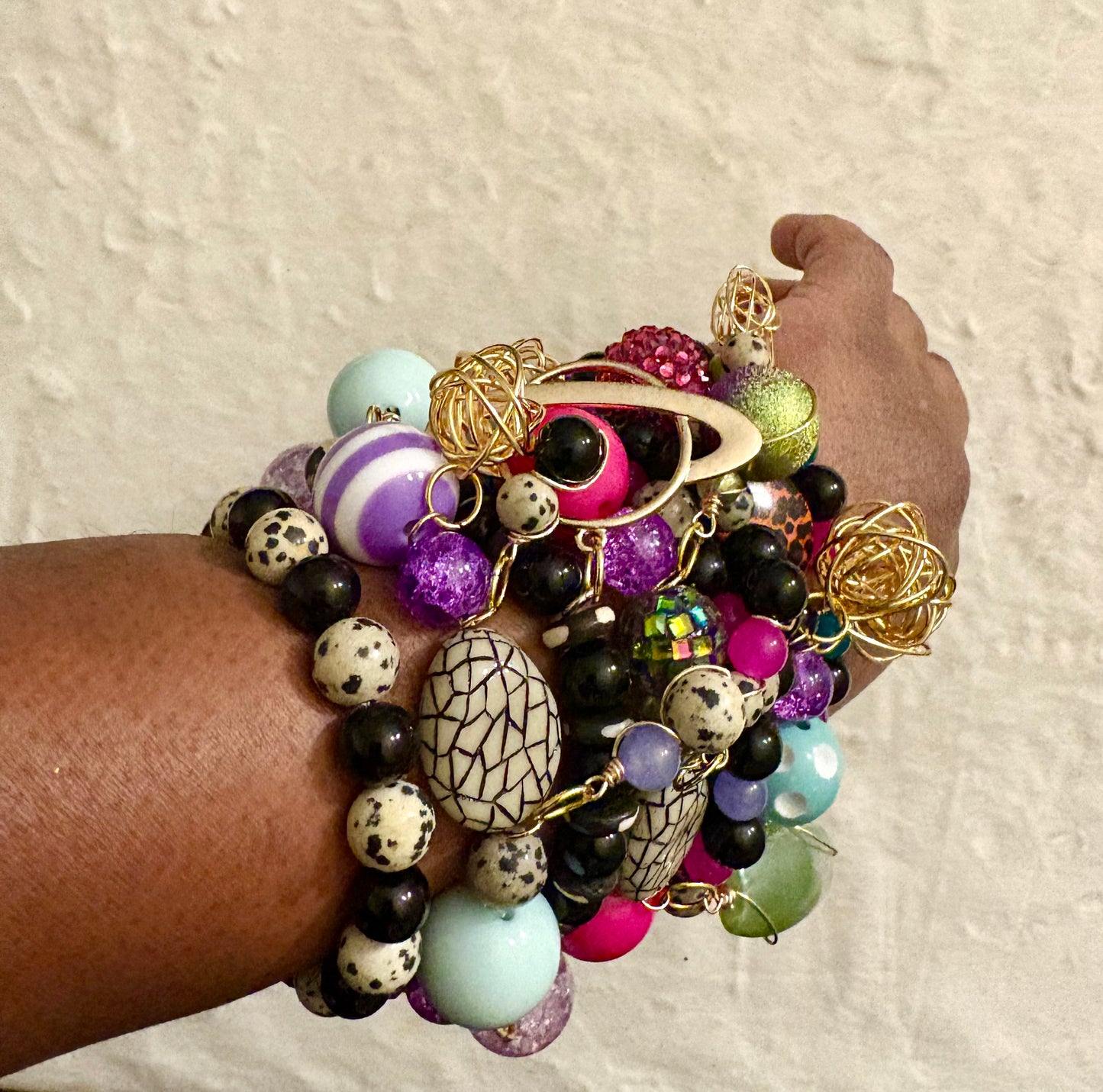 Nova Bracelet Stack of 8 |Size 7.75 Inch Stretch Bracelets