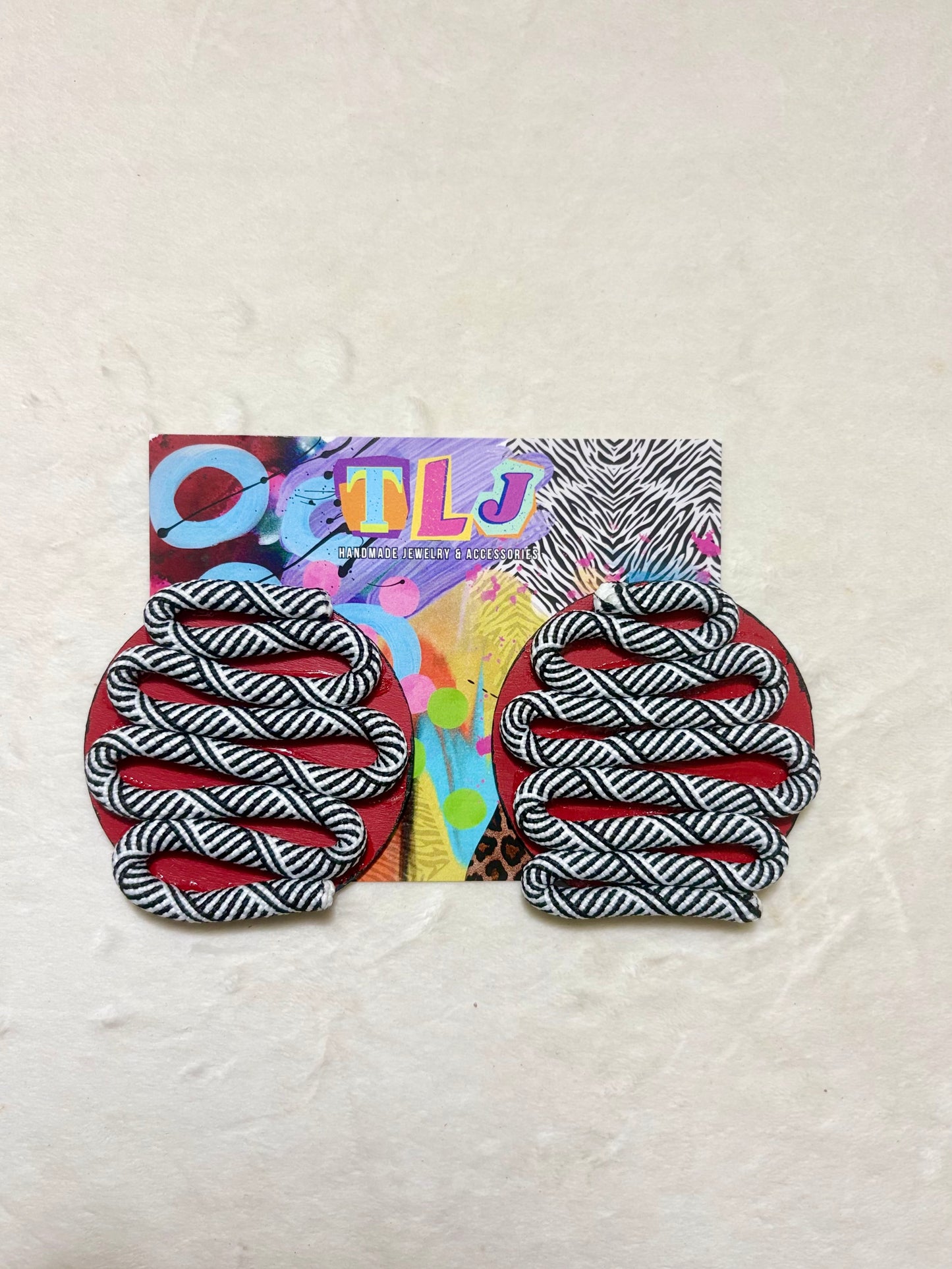 Flo Stud Earrings - Rouge Red *Prototype Markdown