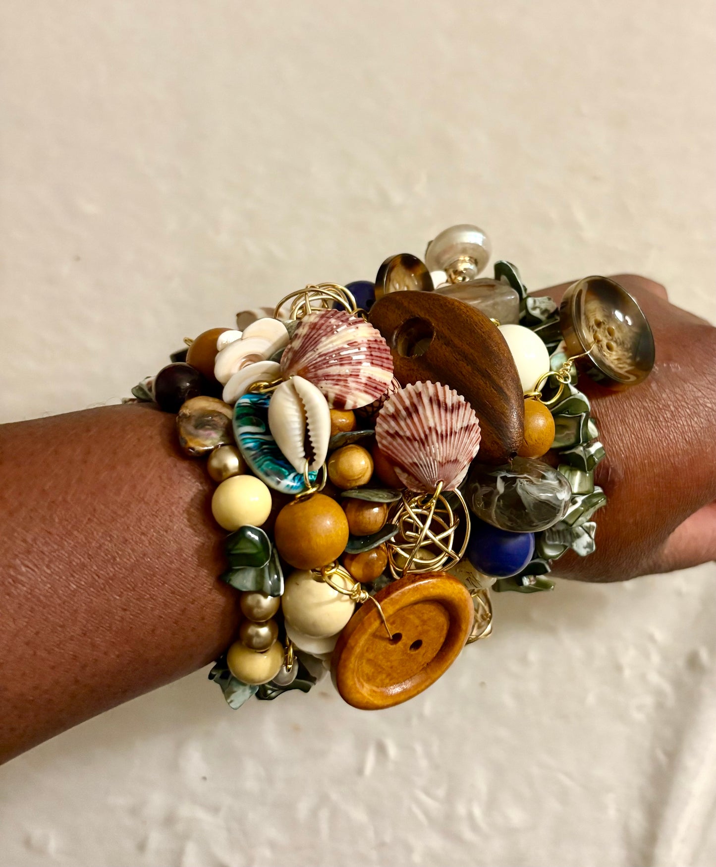 Oceanside Bracelet Stack of 7 |Size 7.75 Inch Stretch Bracelets